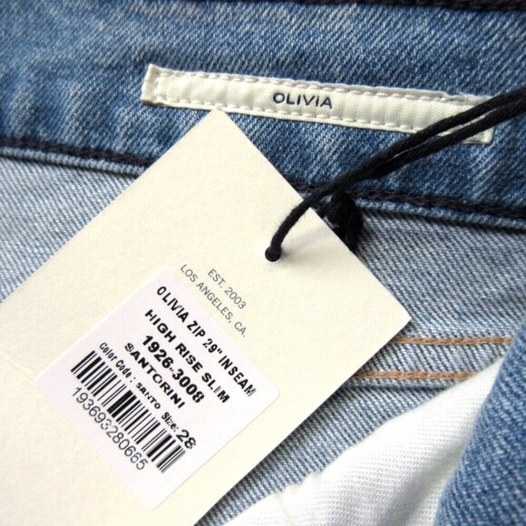 NWT Citizens of Humanity Olivia Zip in Santorini High Rise Slim Stretch Jeans 28 - Picture 5 of 6